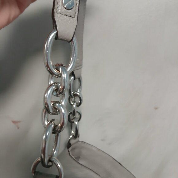 Michael Kors Soft Gray Leather Hobo - Picture 6 of 12